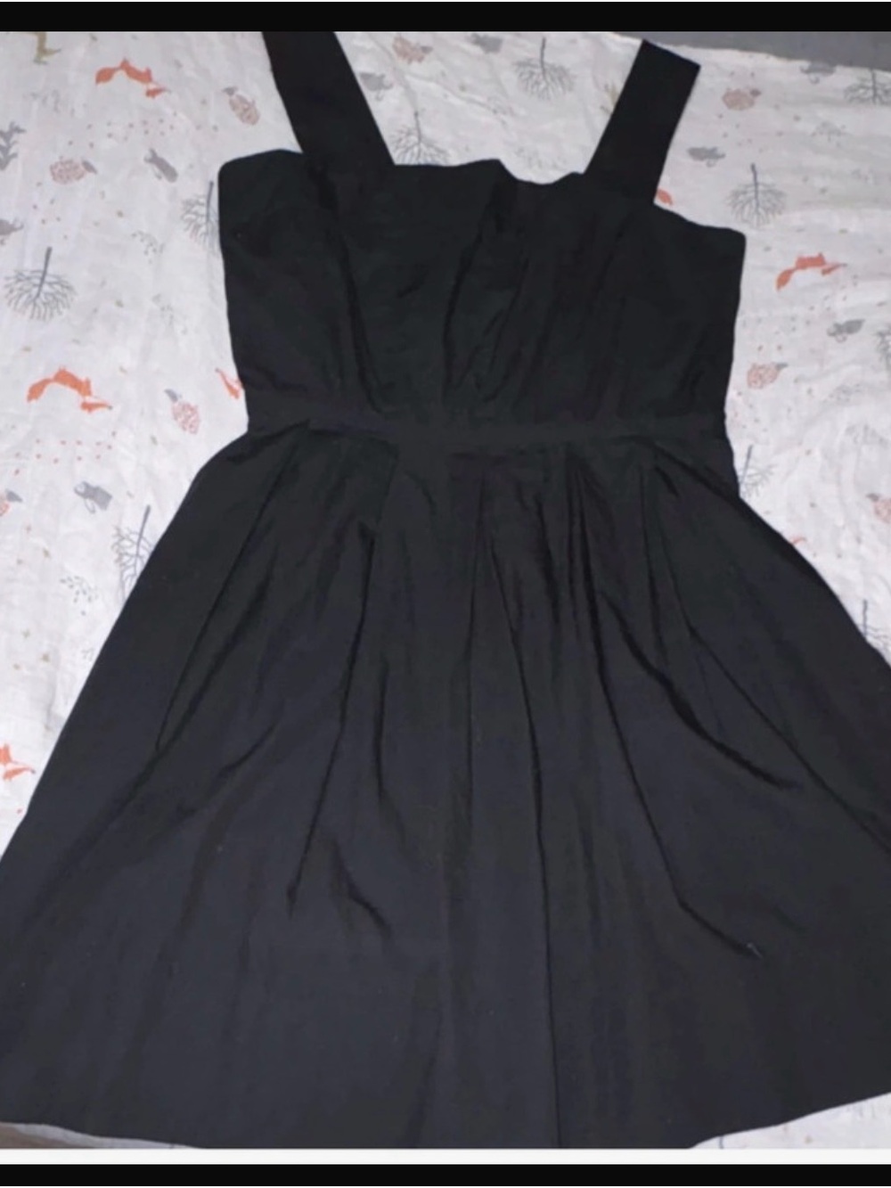 GAP Black Square-Neck Mini Dress with Wide Straps